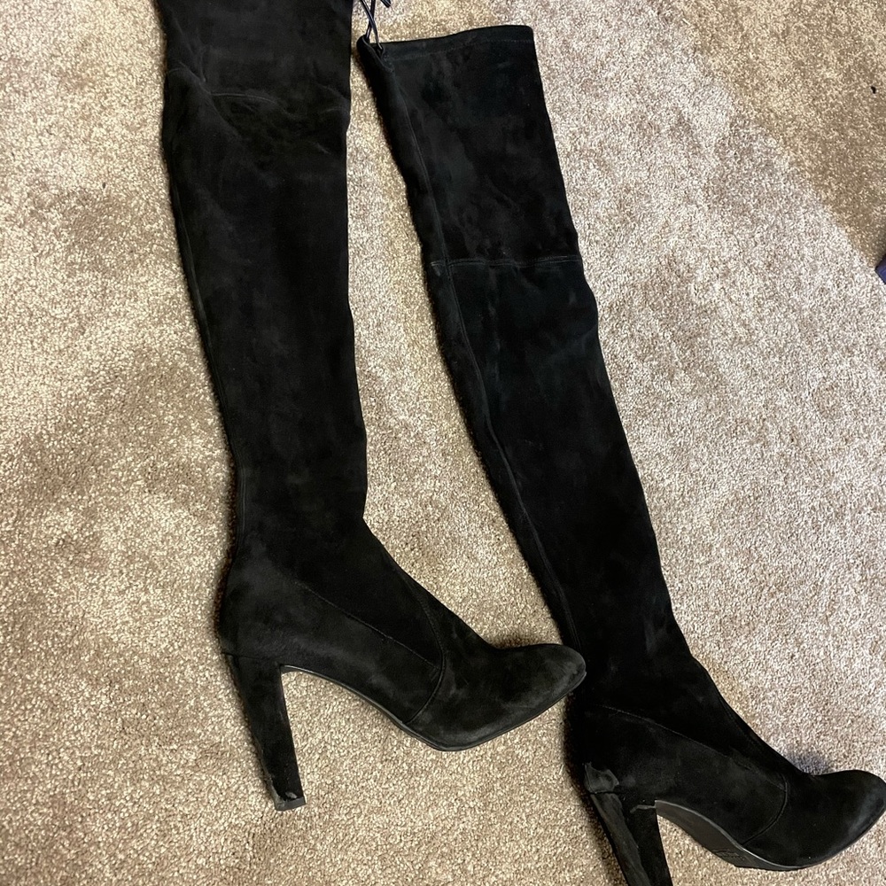 Stuart Weitzman suede highland boots
